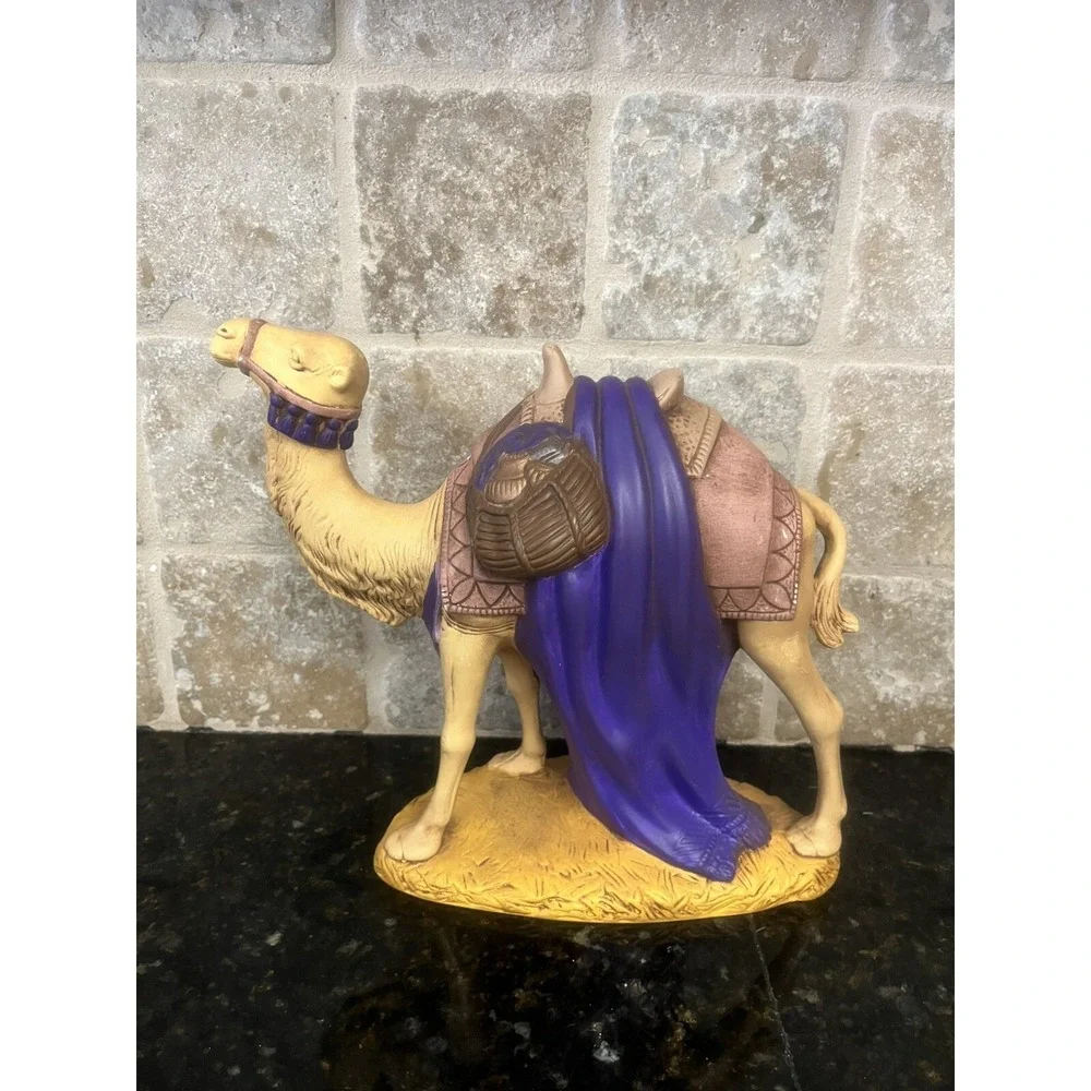 VTG Holland Mold Hand‎ Painted Standing Camel Christmas Nativity Scene 8.5